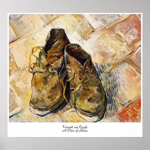 A Pair of Shoes Vincent van Gogh fine art painting Poster