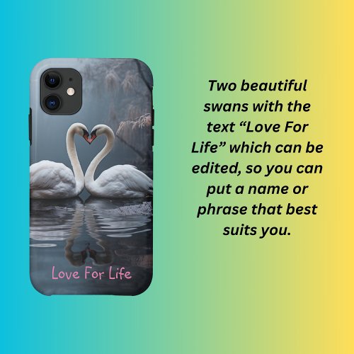 A pair of swans  iPhone 11 case