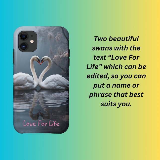 A pair of swans  iphone case (Creator Uploaded)