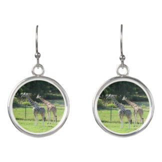 A Pair of Wild Giraffes Earrings