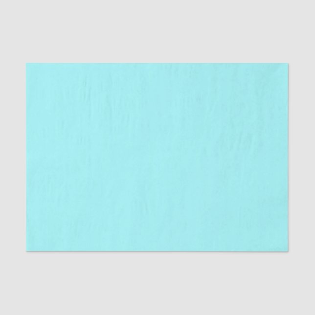 A Pale Cool Cyan Blue Tissue Paper (Front)
