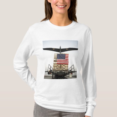A pallet containing humanitarian relief supplie T_Shirt