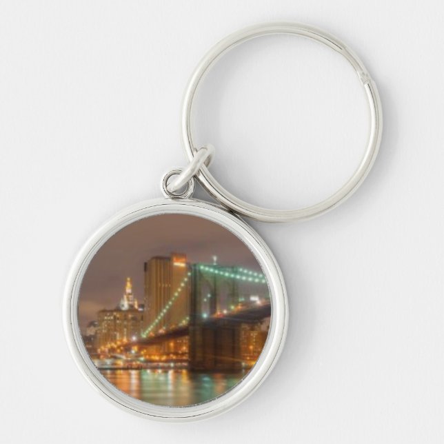A panorama of the New York City skyline Keychain (Front)