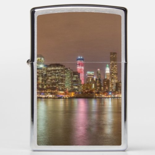 A panorama of the New York City skyline Zippo Lighter
