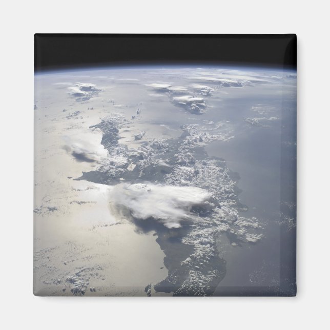 A panoramic view of the island of Hispaniola Magnet (Front)