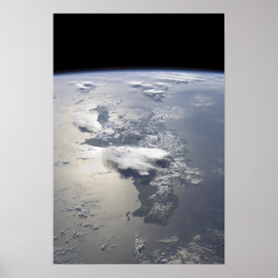 A panoramic view of the island of Hispaniola Poster