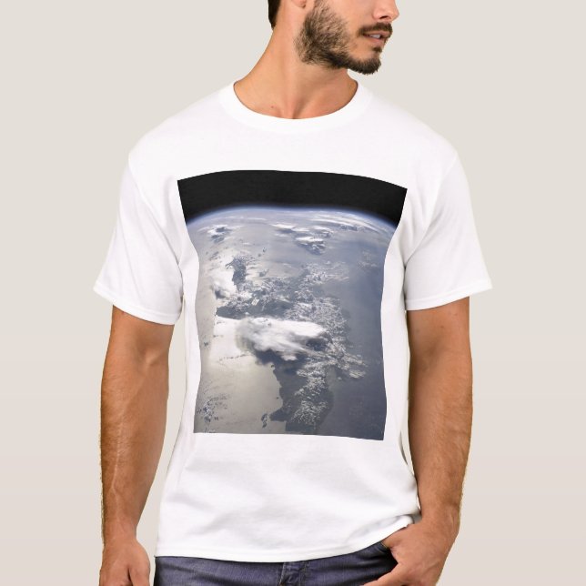 A panoramic view of the island of Hispaniola T-Shirt (Front)