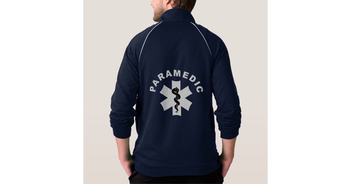 A Paramedic Theme American Apparel Fleece Track Jacket | Zazzle