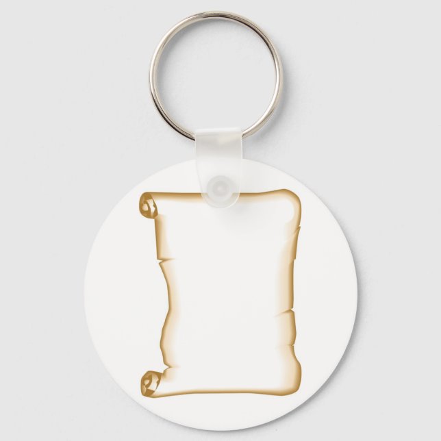 A Parchment Scroll Keychain (Front)