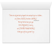 A Parents Blessing l Cards (Inside Horizontal (Bottom))