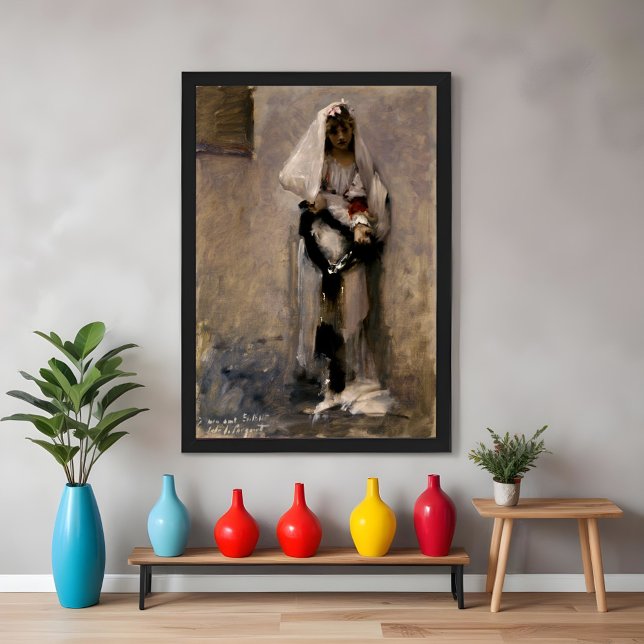 A Parisian beggar girl, John Sargent 1880  Poster (Creator Uploaded)