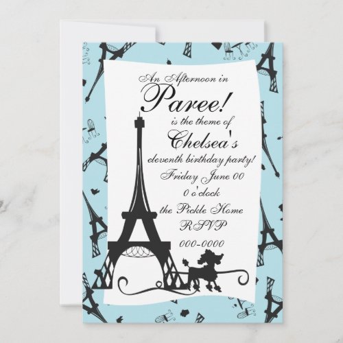A Parisian Party Invitation