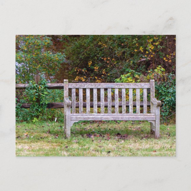 A Park Bench Postcard (Front)