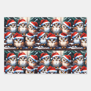 A Parliament of Owls Wrapping Paper Sheets