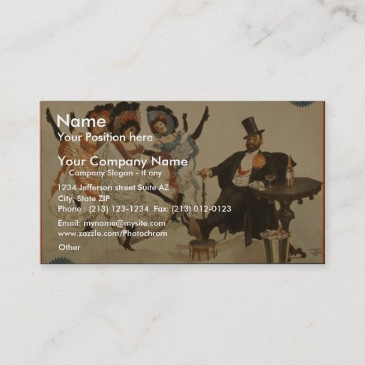Customizable A Parlor Match, 'Enough Said' Retro Theater Business Cards
