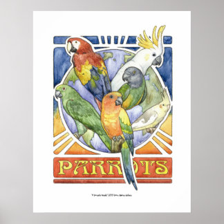 A Parrot's World Poster
