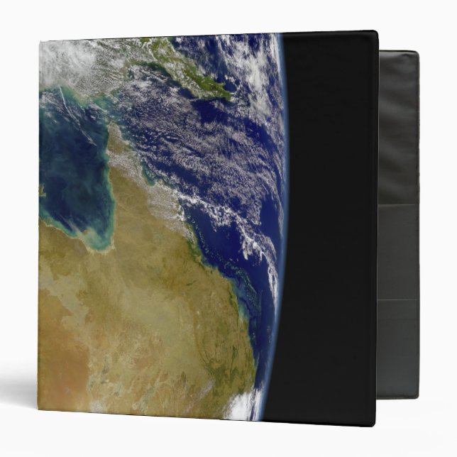 A partial view of Earth showing Australia Binder (Front/Inside)