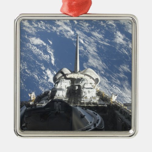 A partial view of Space Shuttle Atlantis Metal Ornament