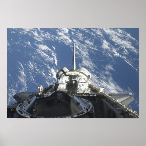 A partial view of Space Shuttle Atlantis Poster