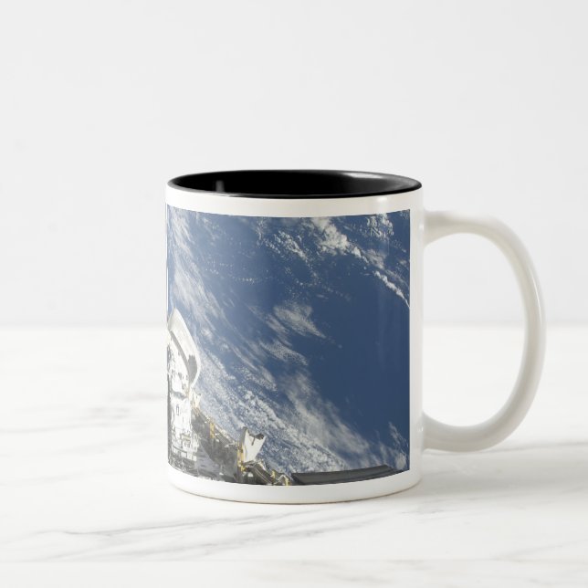 A partial view of Space Shuttle Atlantis Two-Tone Coffee Mug (Right)
