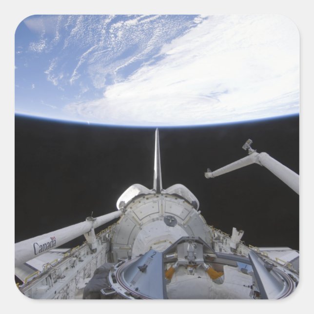 A partial view of the Tranquility node Square Sticker (Front)