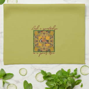 A Partridge In A Pear Tree Christmas Kitchen Towel