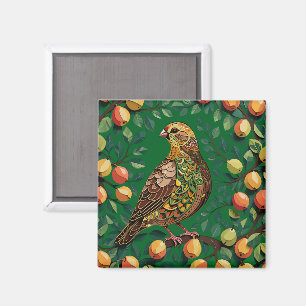 A Partridge In A Pear Tree Cut-Out Stencil-Style Magnet