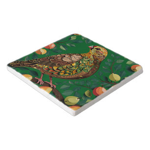 A Partridge In A Pear Tree Cut-Out Stencil-Style Trivet
