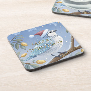 A Partridge In A Pear Tree Hard plastic coaster