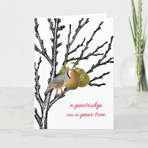 A Partridge in a Pear Tree Holiday Card