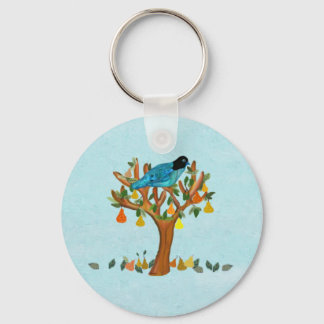 A Partridge in a Pear Tree Keychains
