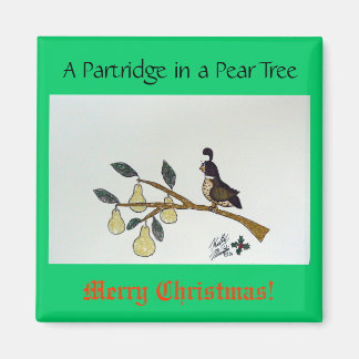 A Partridge in a Pear Tree. Magnet