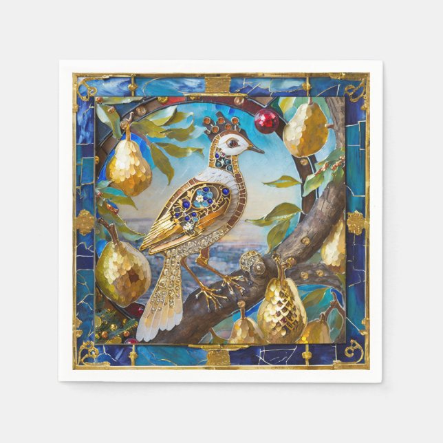 A Partridge in a Pear Tree Napkins (Front)