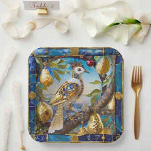 A Partridge in a Pear Tree Paper Plates