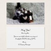 A passing stranger card (Front & Back)