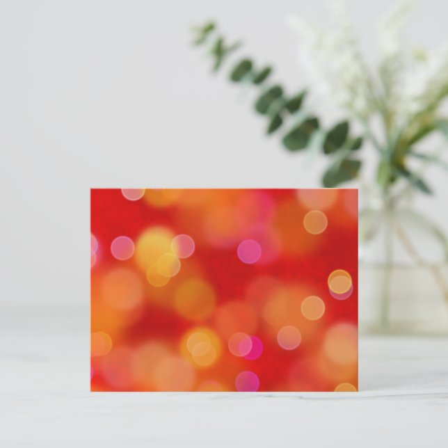 A Passion For Christmas Pattern (red) Postcard (Standing Front)