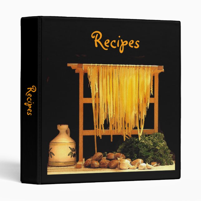 A Pasta Feast 3 Ring Binder (Front/Spine)