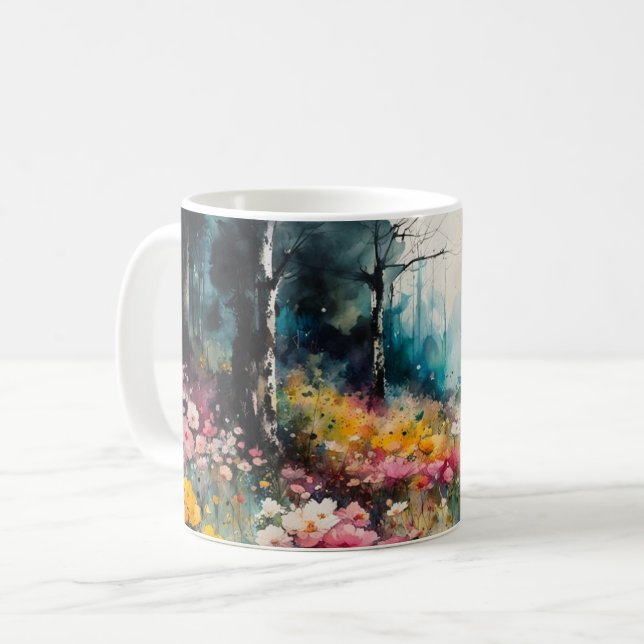 A Pastel Garden Coffee Mug (Front Left)
