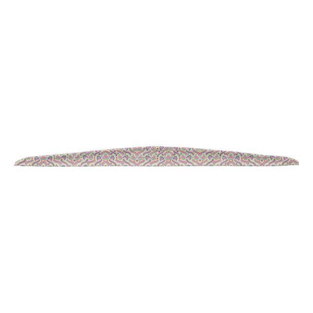A pastel-patterned headband with a tied knot  (Front)