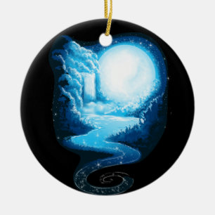 A Path Unwinding Ceramic Ornament