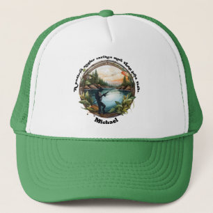 A Patient Angler Fisherman Personalized Trucker Hat