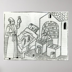 A patient with a Doctor and a Pharmacist Poster