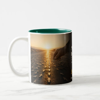 A Pattern Becomes a Destiny Book Quote Two-Tone Coffee Mug