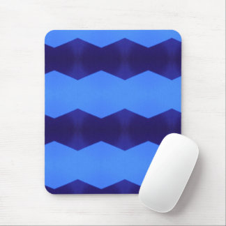 A Pattern of Dark & Baby Blue Lines Mouse Pad