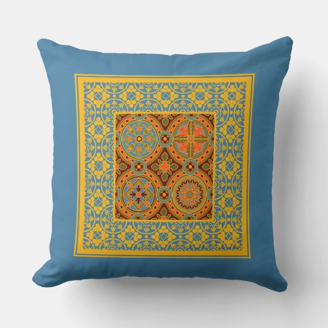 A Pattern of Eternal Tiling Throw Pillow (Front)