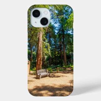 A peaceful footpath at Descanso Gardens iPhone 15 Case