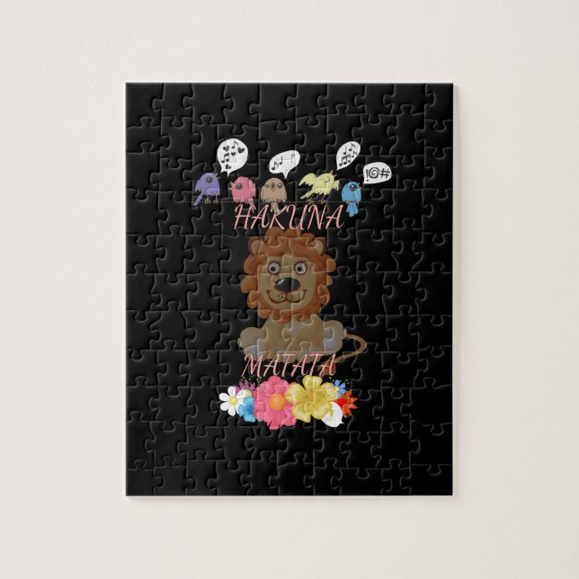 A Peaceful Kingdom: A Lion's Peaceful Moment Jigsaw Puzzle (Vertical)