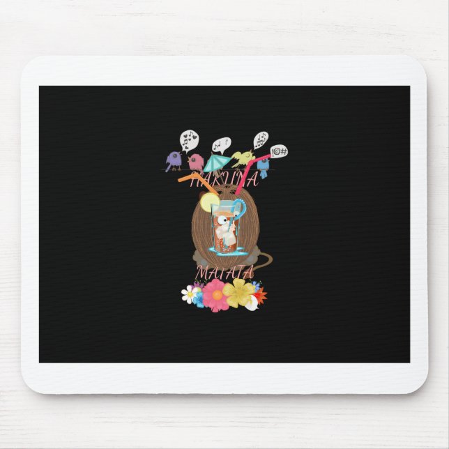 A Peaceful Kingdom: A Lion's Peaceful Moment Mouse Pad (Front)