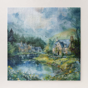 A Peaceful Scottish Village Jigsaw Puzzle