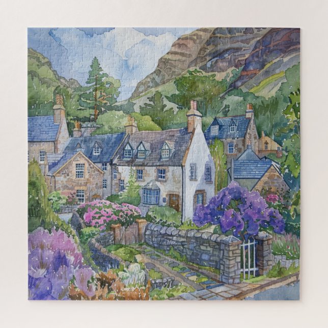 A Peaceful Scottish Village Jigsaw Puzzle (Vertical)